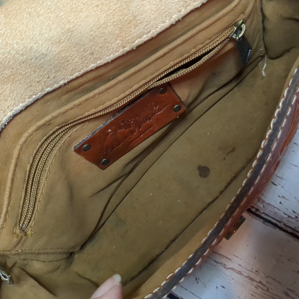 Patricia Nash Leather Tooled Cross Body‎ Purse - Picture 6 of 8